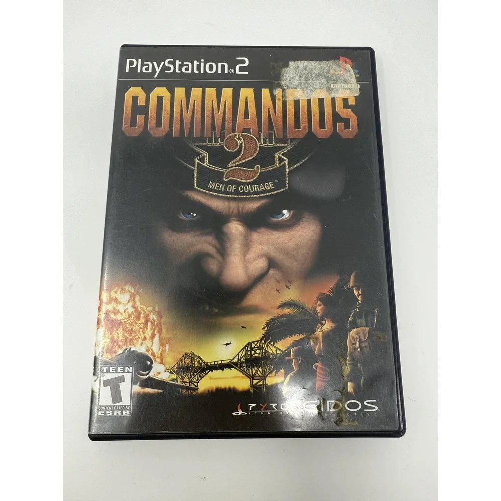 Commandos 2 Men Of Courage Sony PlayStation 2 PS2 Video Game Complete CIB